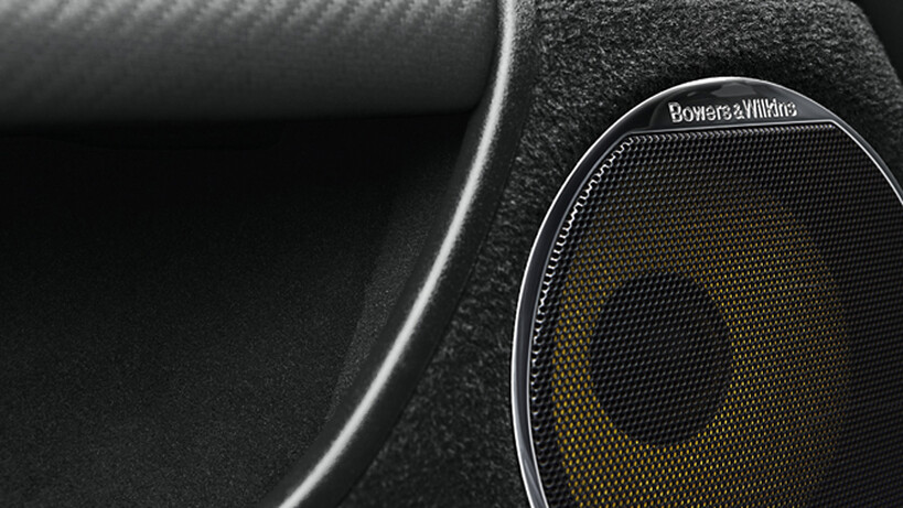 It has a tremendous audio system from the folks at Bowers and Wilkins.