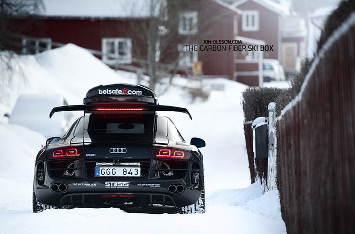 We suspect it might take off at high speed with that ski box fitted.