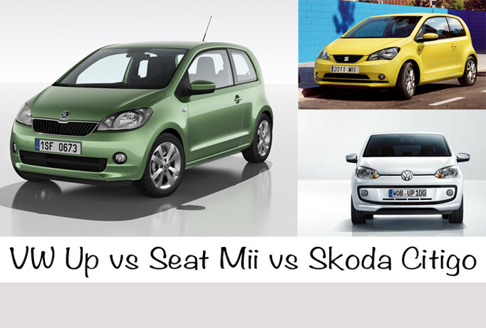 VW Up vs Seat Mii vs Skoda Citigo