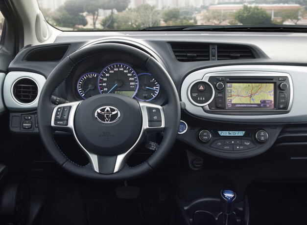 The Yaris Hybrid makes the most of its small dimensions, offering a decent amount of space front and rear.