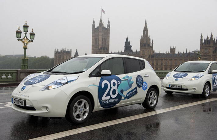 You could get a free cab ride this weekend in an electric Leaf.