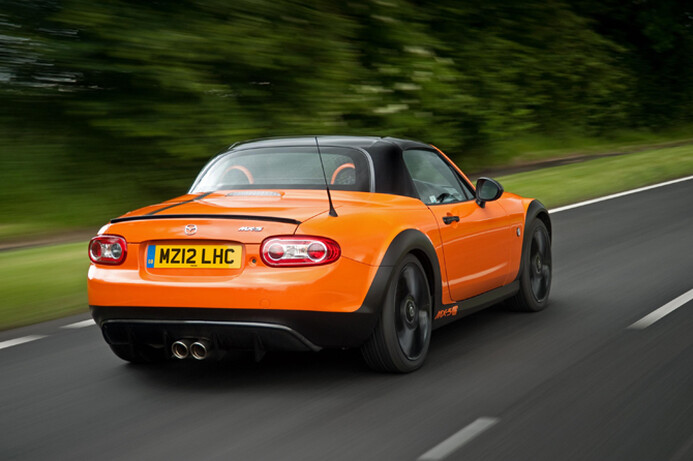 Handling is aided by optional road slicks and adjustable suspension.