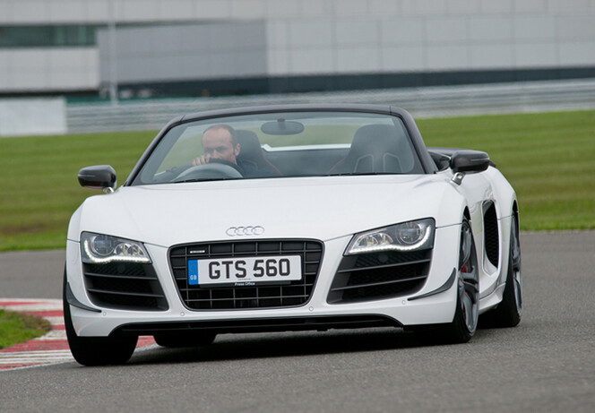Rejoice! The Audi R8 Spyder is now available in hardcore GT form.
