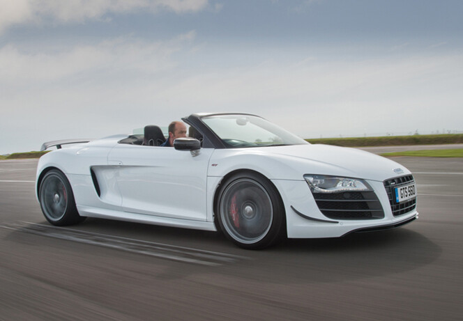 The R8 GT Spyder is brutally quick but is surprisingly easy to handle.