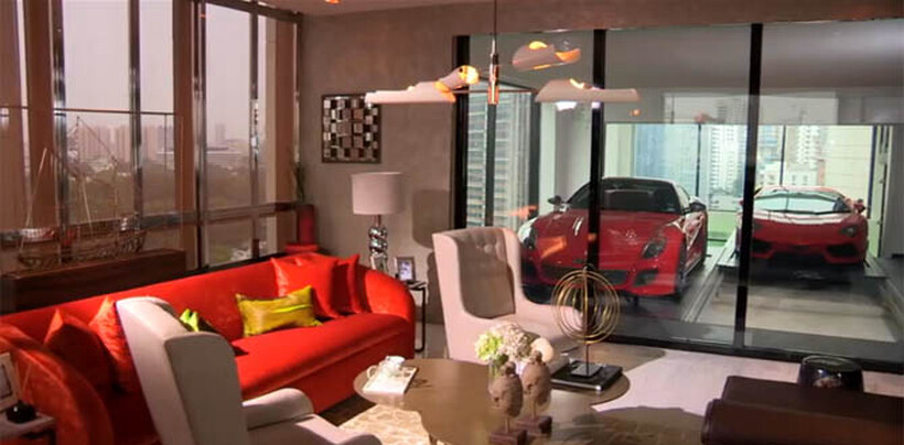 A lack of parking spaces in Singapore has prompted one hotel to supply en-suite parking.