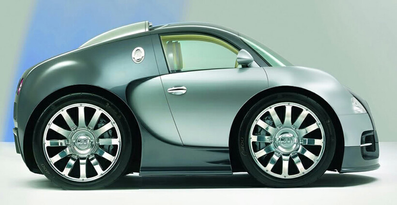 It's almost cruel to subject a Bugatti Veyron to this treatment.