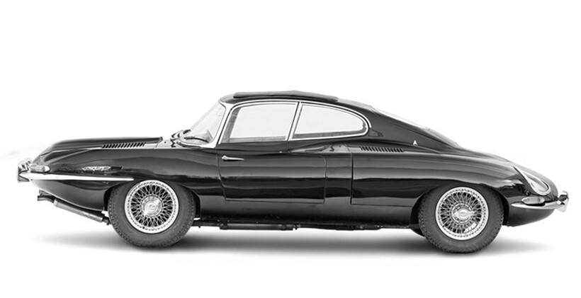 This Jaguar E-Type isn't as pretty as the original, but it still works, somehow.