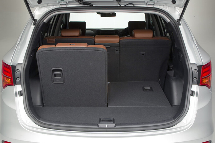 Boot space suffers when the rear pews are used.