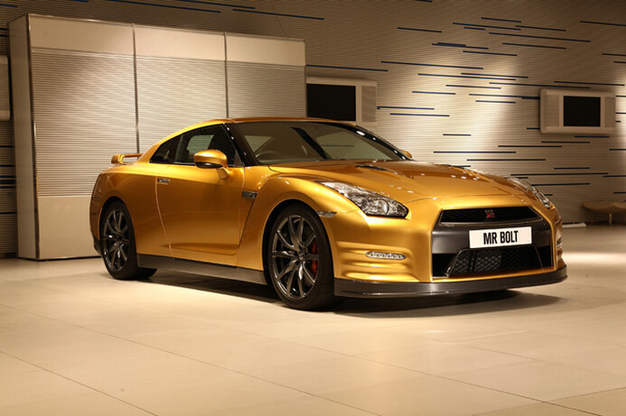 The gold Nissan GT-R should fetch a pretty penny at its charity auction.