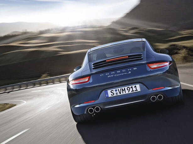 With much of its weight over the rear wheels, the 911 Carrera S is able to gain traction and accelerate quickly from a standstill.
