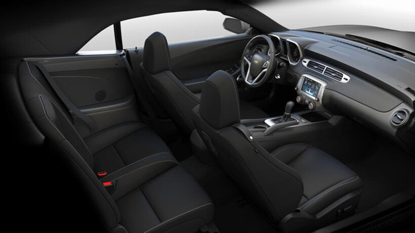 The Camaro convertible has room for four passengers.