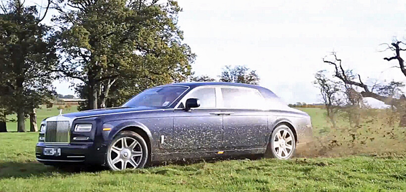 Want to see a Rolls Royce phantom drifting? Well you