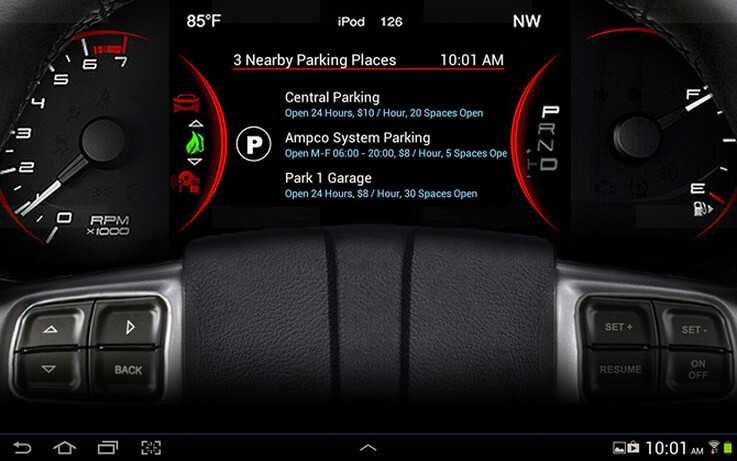 Inrix Traffic uses ParkMe and Parkopedia data to guide you to an empty space.