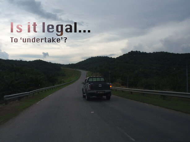 Can you duck down the inside of someone to overtake?