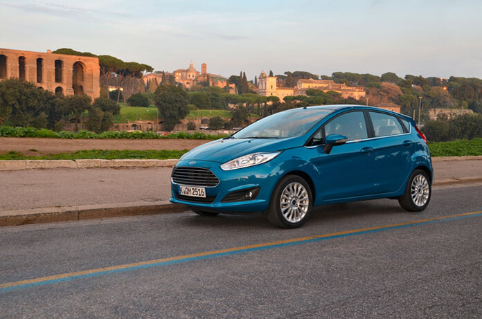 Sharp headlamps and a bonnet bulge help make this a sharp-looking supermini.