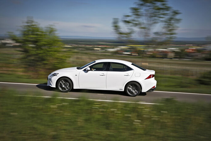 The Japanese-oriented styling of the IS 300h provides a welcome break from the German sausagefest of BMWs, Audis and Mercs