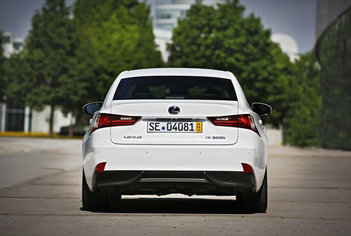 The lack of exhaust pipes is a little disconcerting on a sporty saloon.