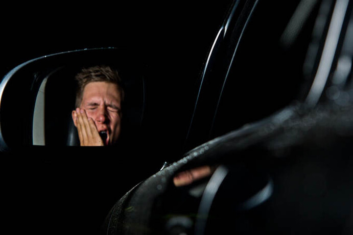Hamnett got hammered on whiskey and wine before setting off on a 150-mile journey.