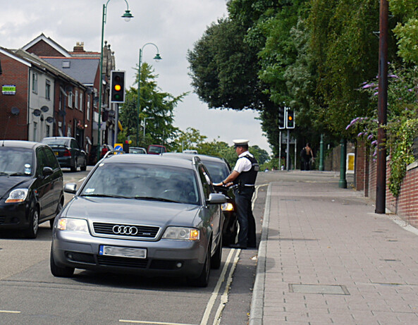 A learner driver led police on a 70mph chase when they stopped him driving himself to his own driving test.