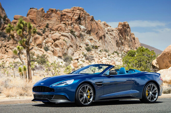 The Vanquish is now available in rag-top form.