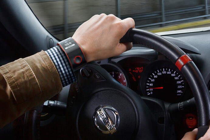 The Nismo watch lets you know how fast or efficiently you
