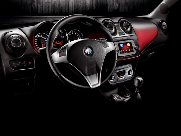 The biggest interior tweak is the new red dashboard.