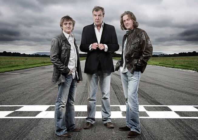 Hammond (left) and Clarkson, were busted for speeding in France, but they weren