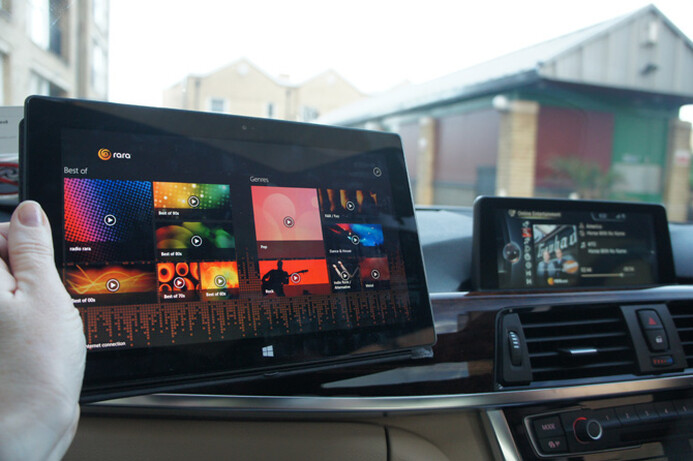 RaRa lets you stream music directly to your BMW over the Internet.
