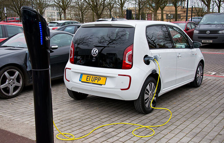 The e-Up takes nine hours to recharge.