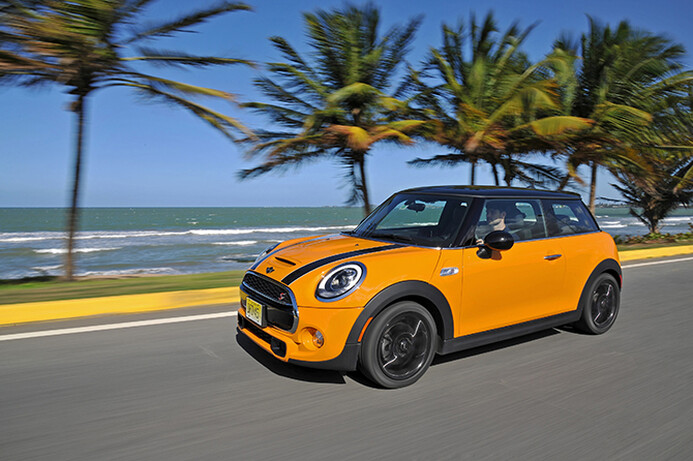 The Mini Cooper S looks cute but goes line stink.