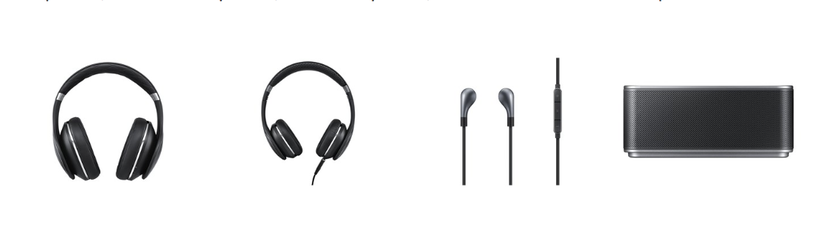 On another level: Level Over headphones, Level On headphones, Level In earphones and the Level Box speaker 