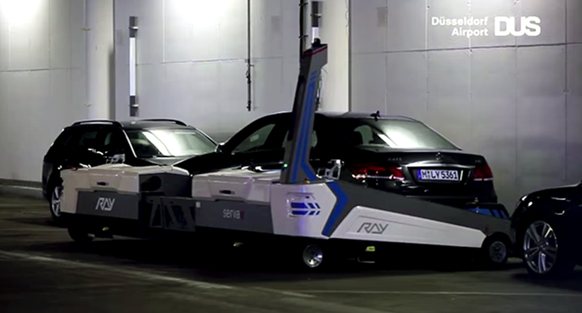 Ray is a robot that parks your car in the most efficient way possible.