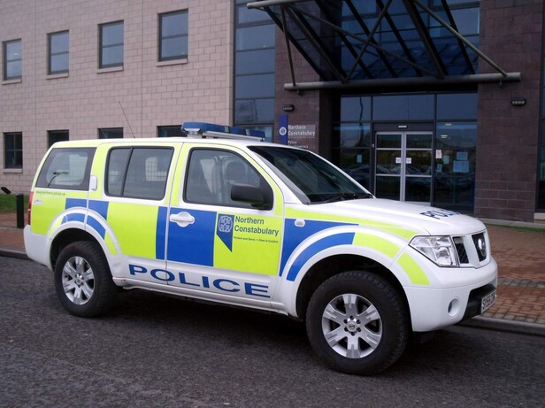 Empty cop cars have started popping up in Scotland.