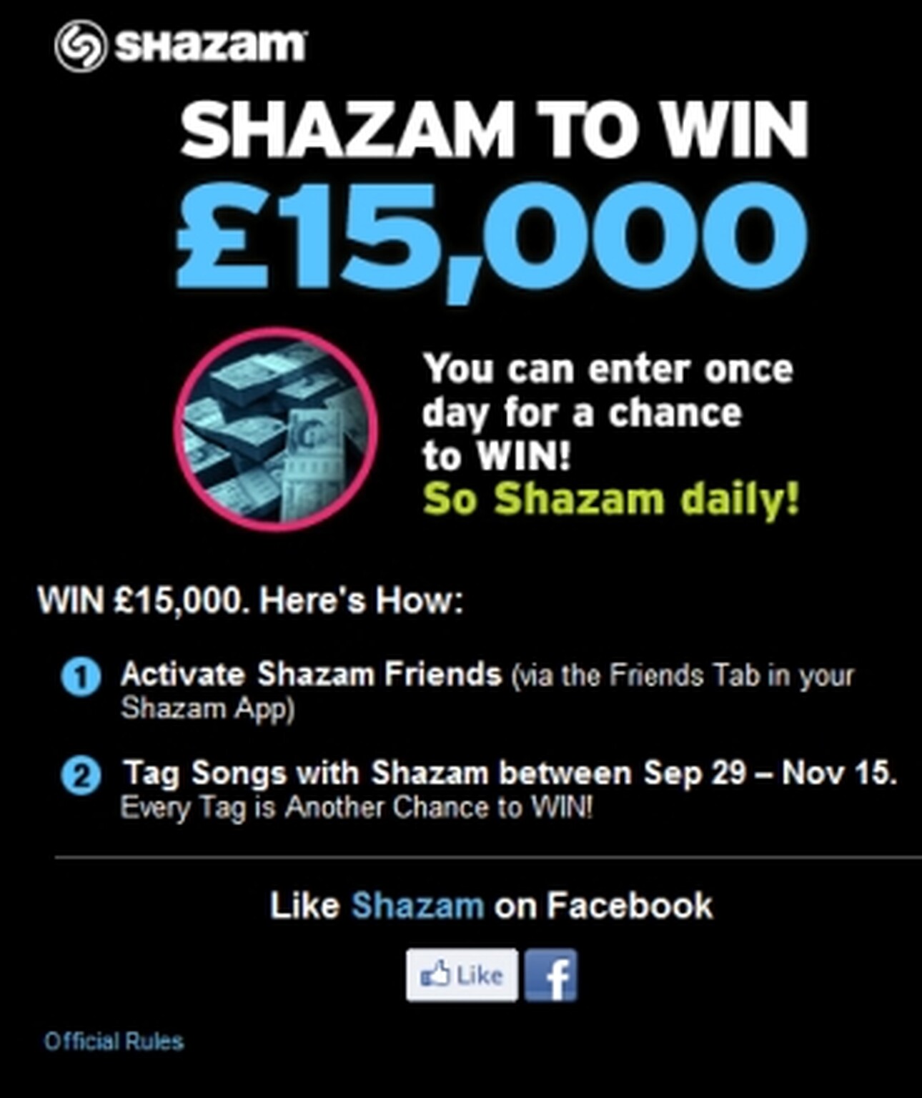 Shazam brings unlimited tagging to its iPhone app, ‘Golden Tag’ £15,000 competition on iOS and Android