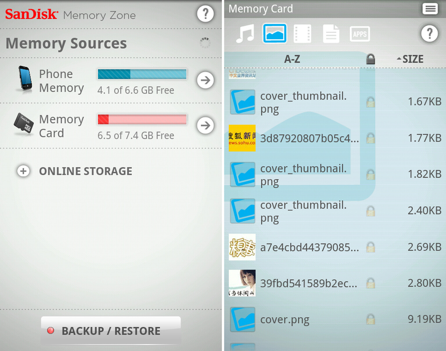 SanDisk Memory Zone (beta) for Android: Easier SD card management