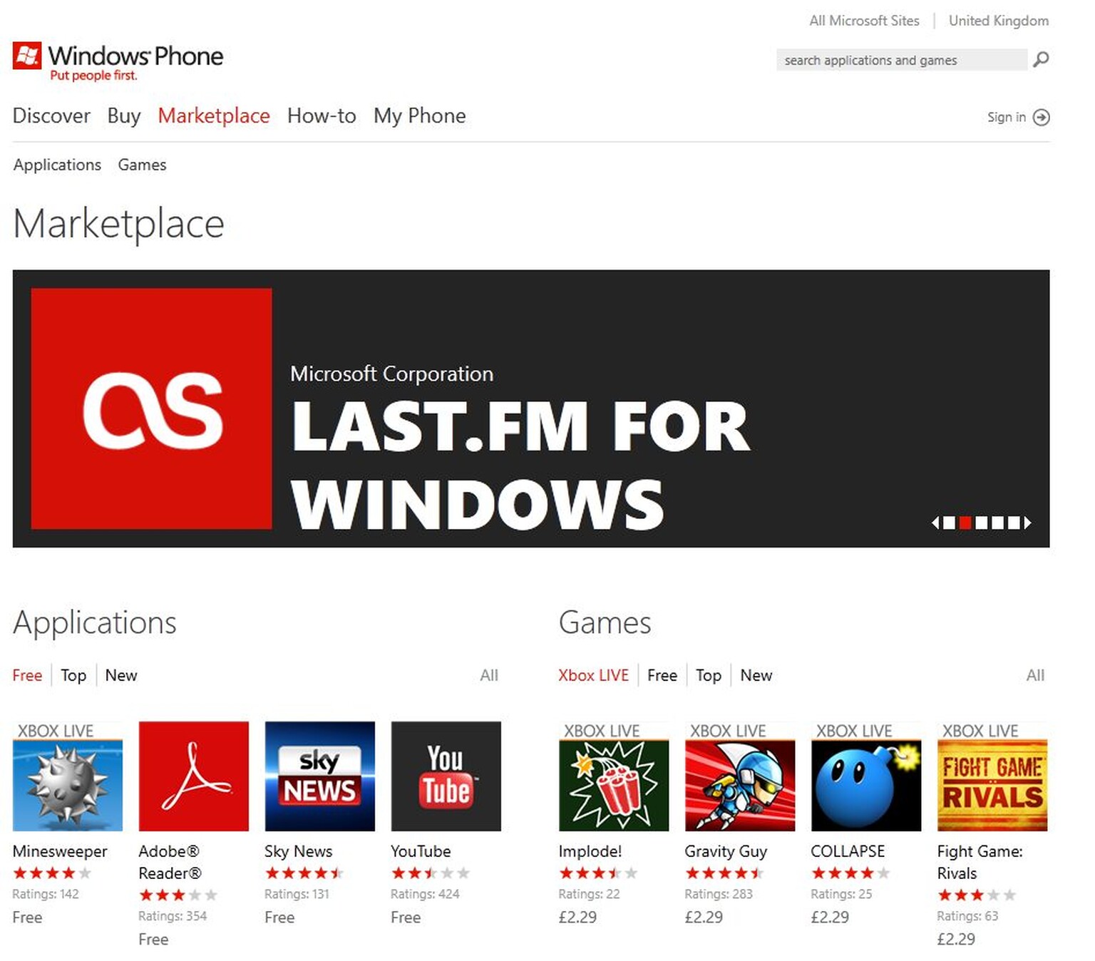 Windows Phone Marketplace launches: buy apps from your browser