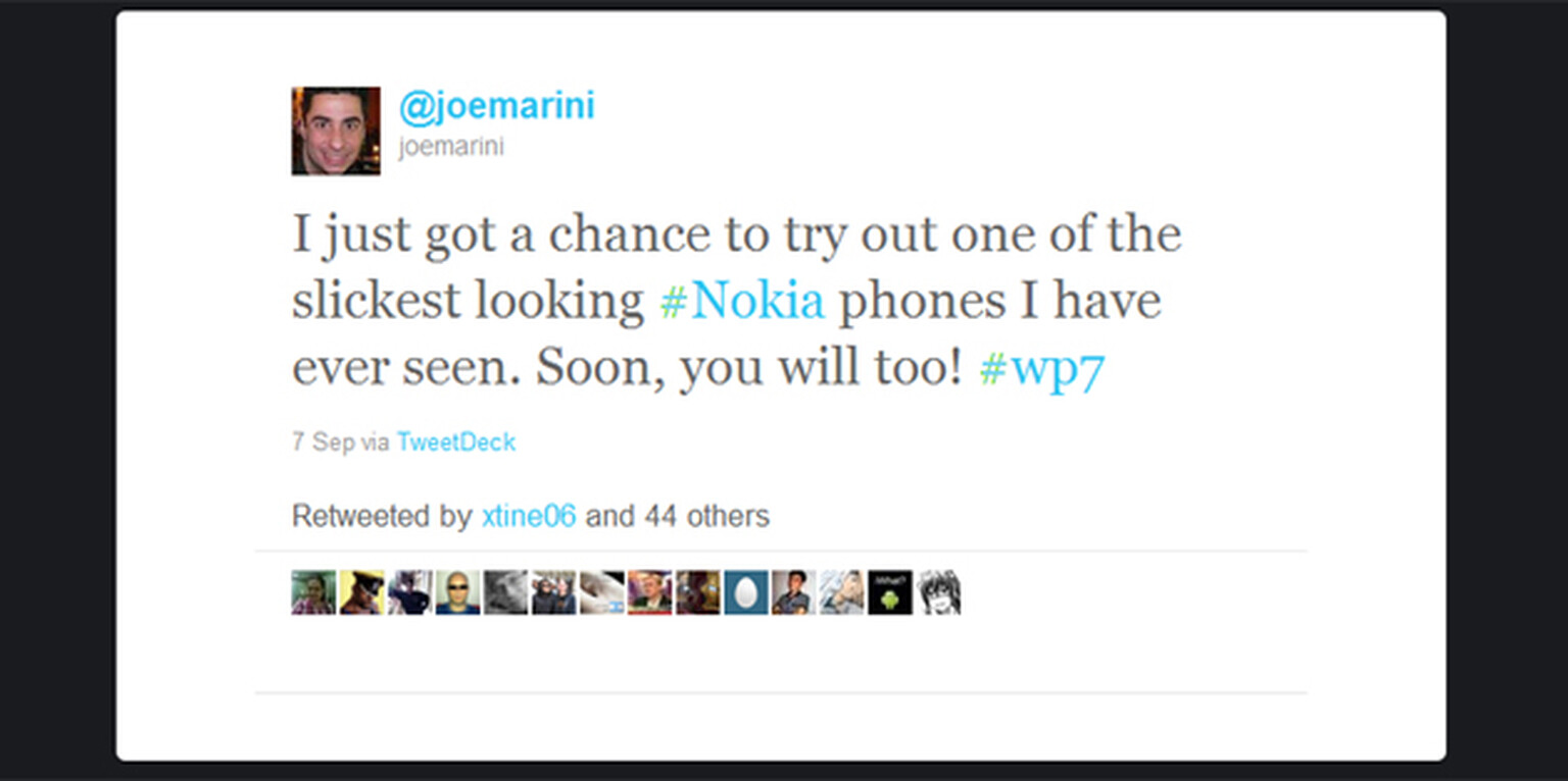 Windows Phone manager let go after impromptu Twitter review