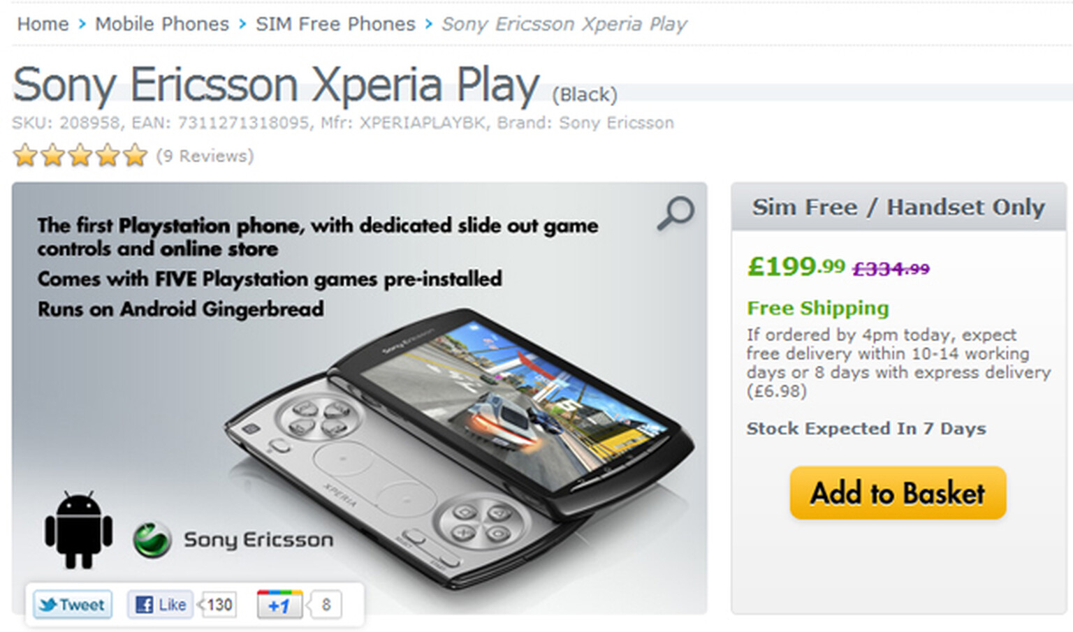 Sony Ericsson Xperia Play drops to £200 on Expansys. Minecraft on the go on the cheap!