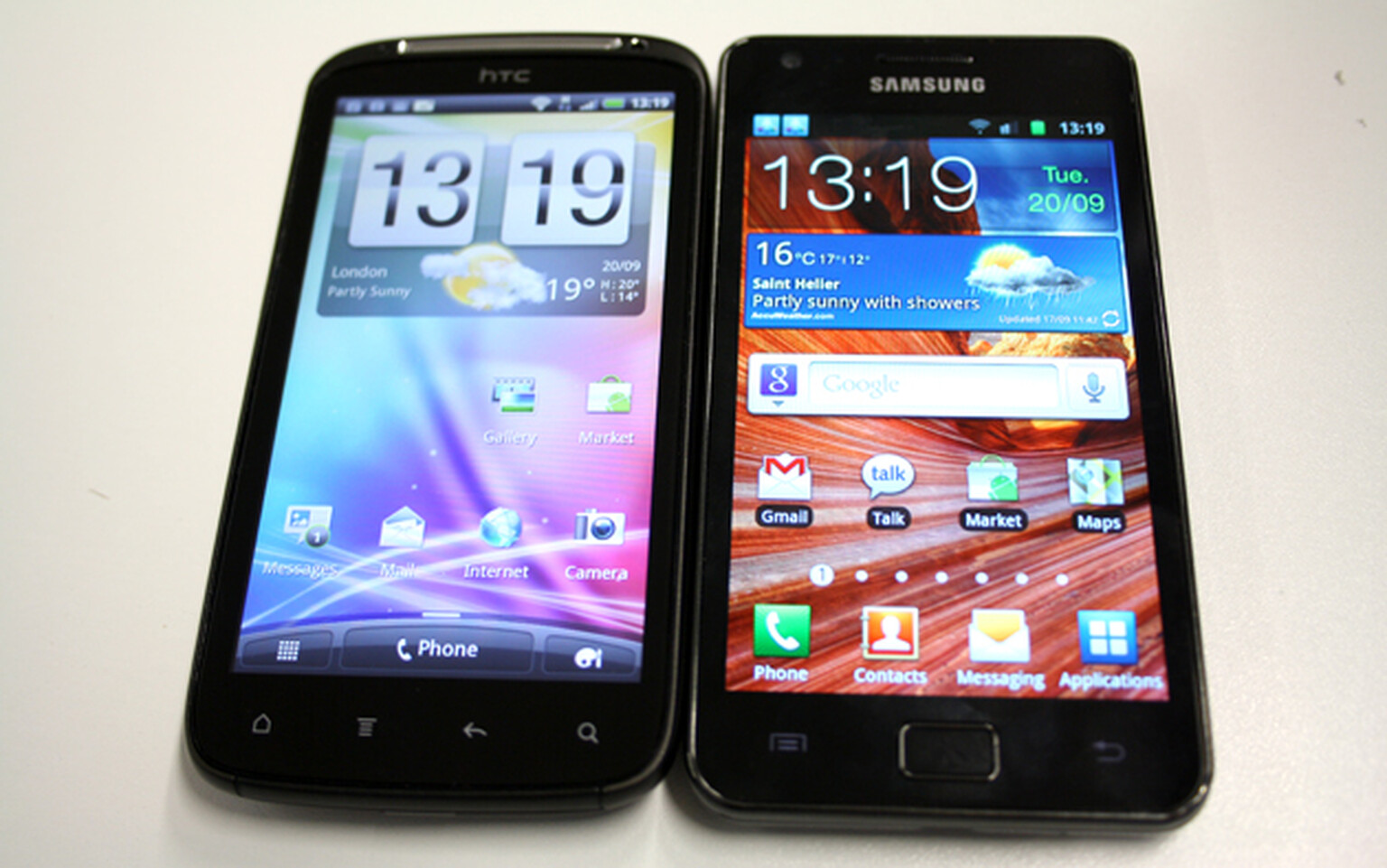 HTC Sensation vs Samsung Galaxy S2