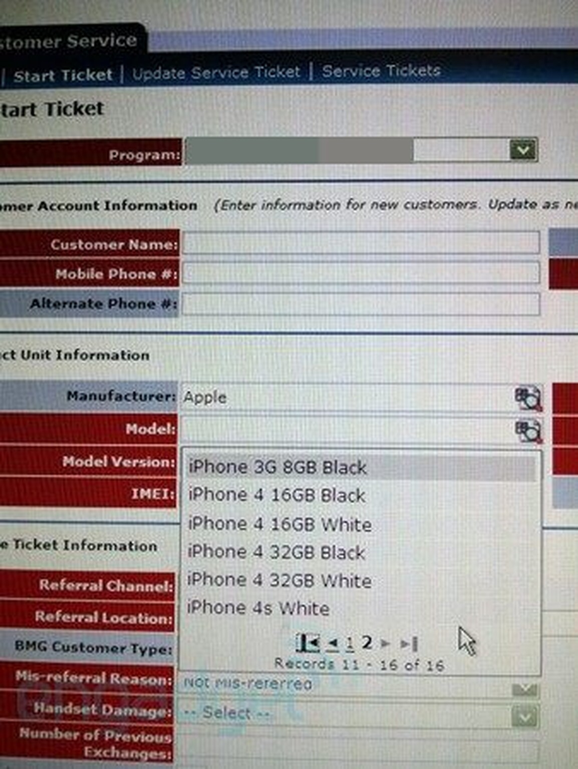 White iPhone 4S appears on AT&T computer system