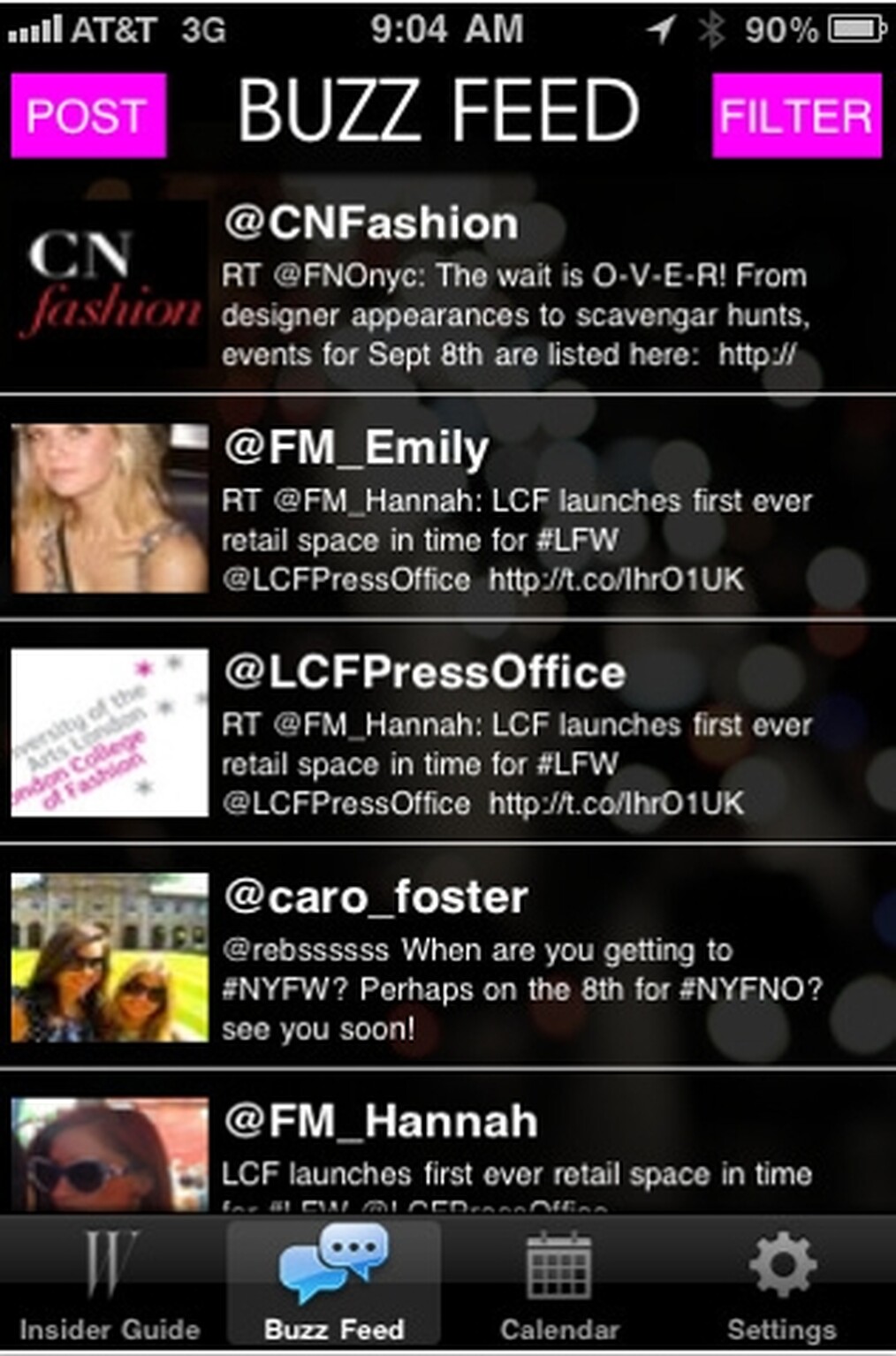 London Fashion Week survival apps