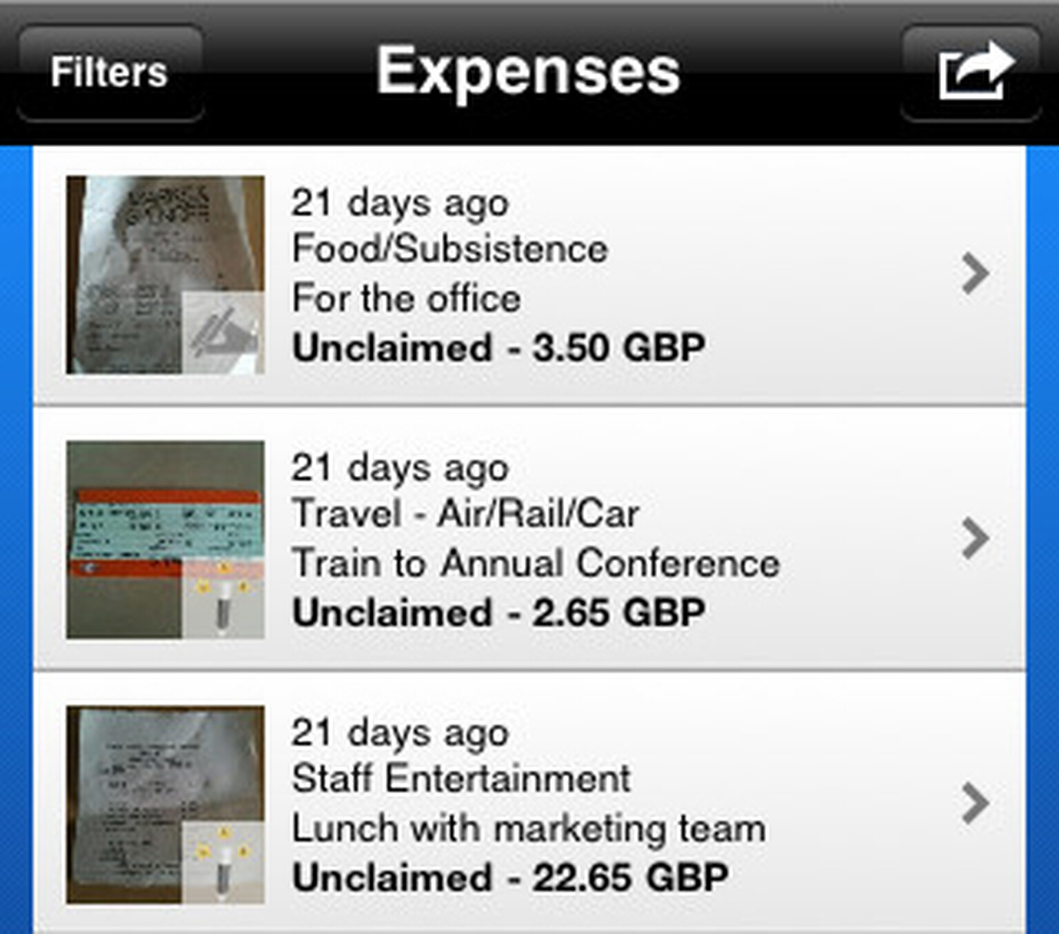 Expense Magic for iPhone: Taking the sting out of expenses with photo receipts