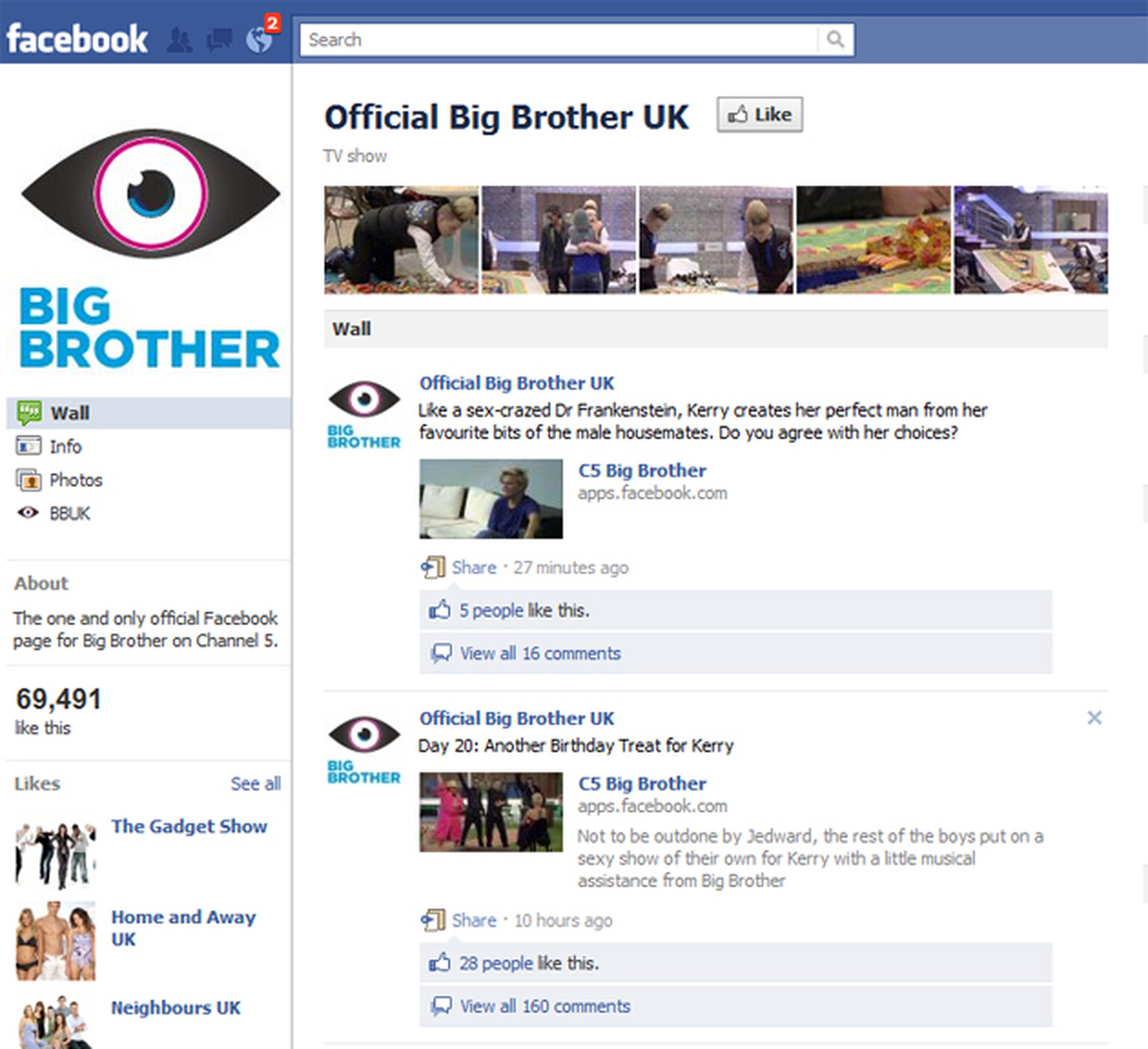 Vote people out of the Big Brother house via Facebook next year
