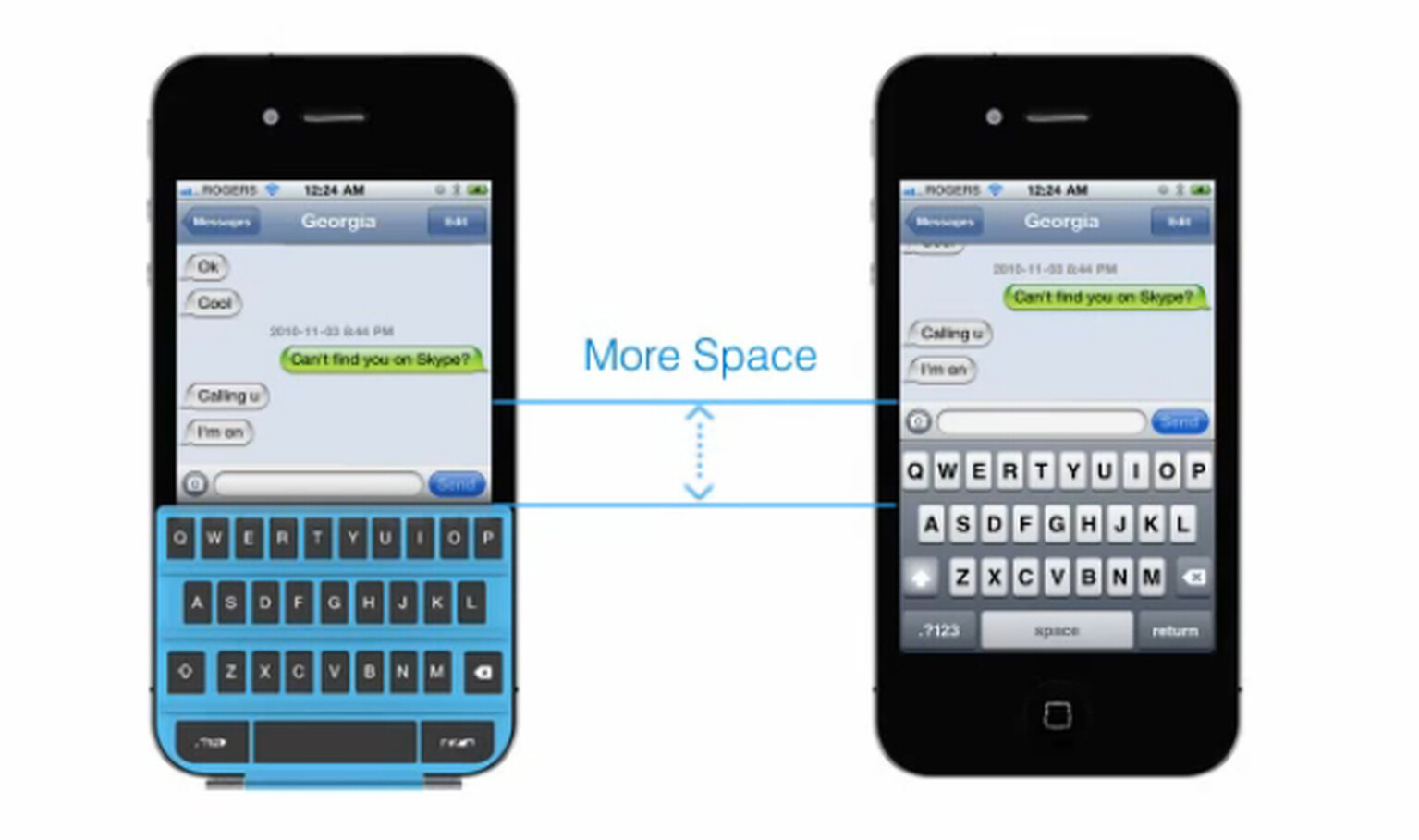 SmartKeyboard for iPhone concept: A Smart Cover for an iPhone 4 that’s also a Qwerty