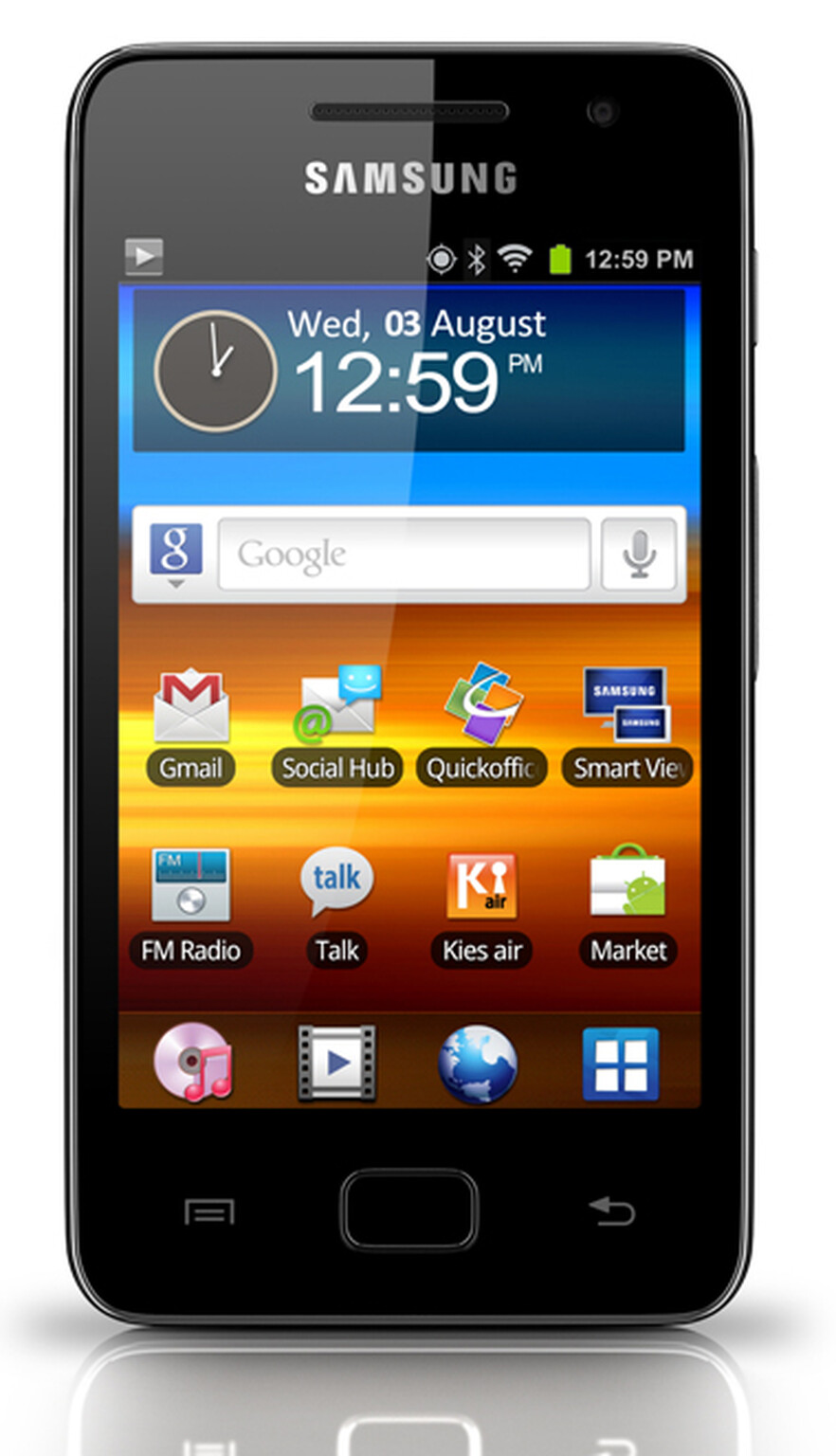 Samsung Galaxy S Wi-Fi 3.6: Android 2.3 Gingerbread PMP to hit the UK in October