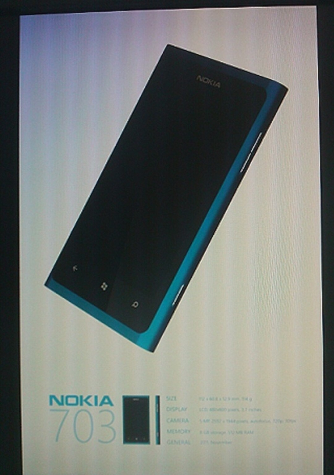 Nokia 703 Windows Phone 7 handset leaks?
