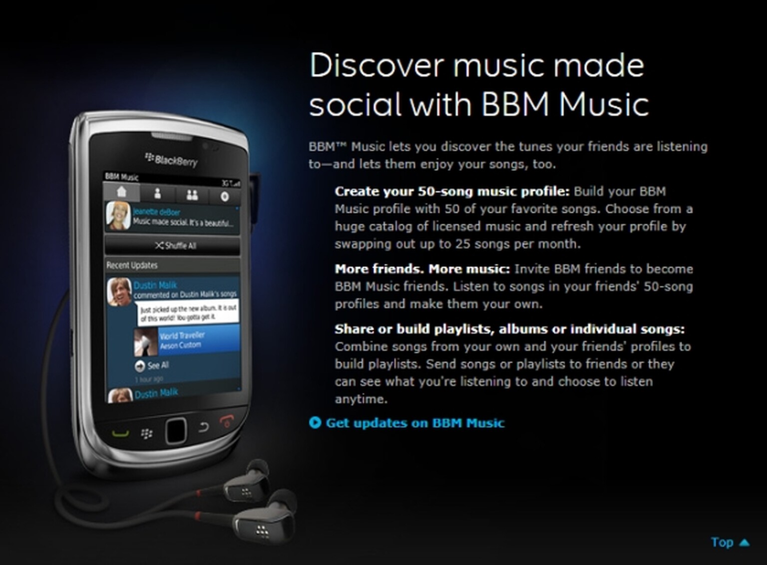 BlackBerry Music subscription service launches