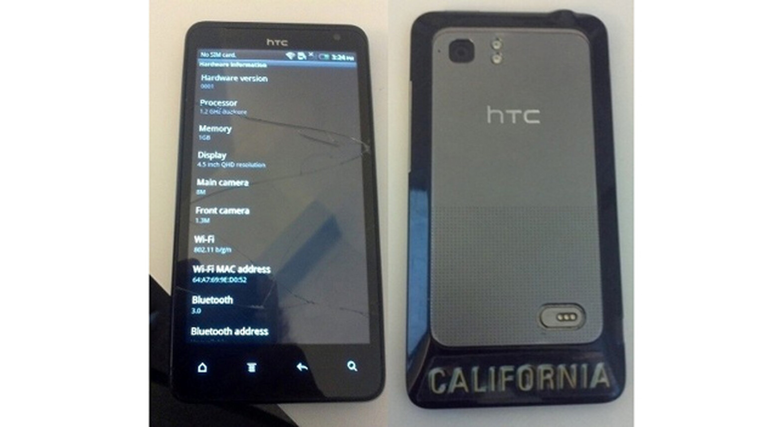 HTC Holiday handset prototype revealed