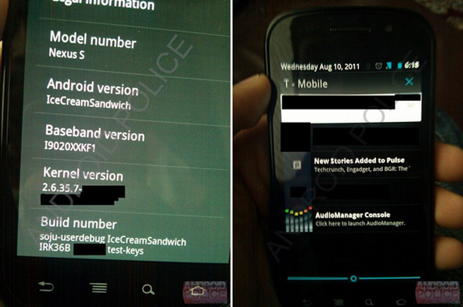 Ice Cream Sandwich shots emerge on a Nexus S: The shape of Android to come?