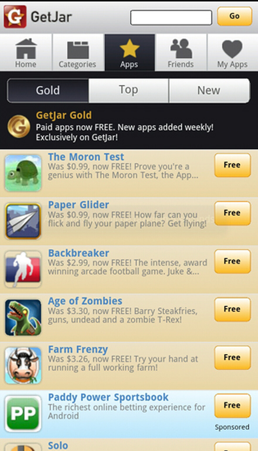 GetJar Gold launches: Get SwiftKey X, Age of Zombies, The Moron Test and more for free on your Android phone